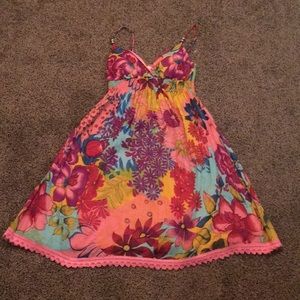 Colorful Floral Mini Dress